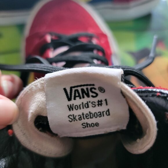 Vans Sk8-Hi OTW Multicolor Block Sneakers red suede Womens 8 Mens 6.5 - Picture 13 of 16